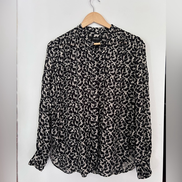 Isabel Marant E'toile
Midway printed 
Blouse Women's Black White Patterned Top - Picture 4 of 11